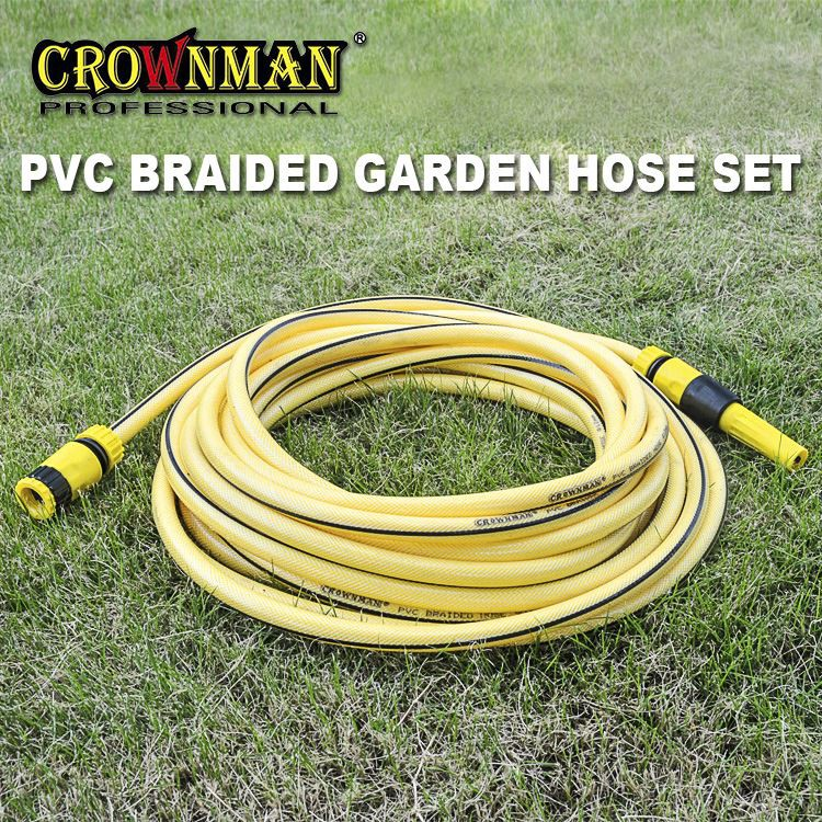 PVC Braided Garden Hose Set (1)