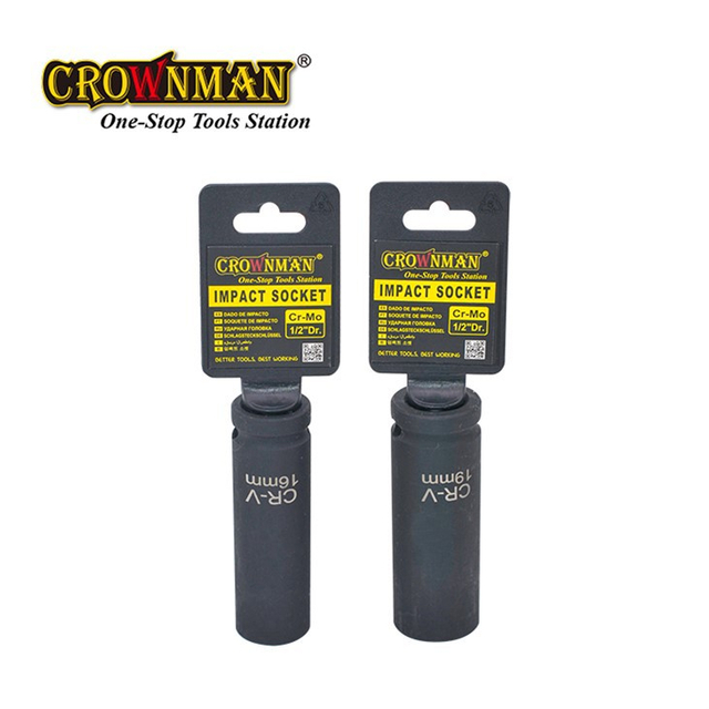 CROWNMAN 1/2" Dr. Impact Long Socket