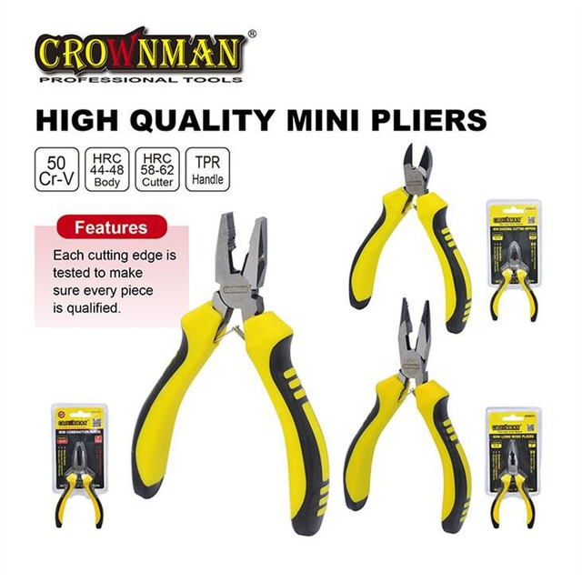 Industrial Cr-V Material Mini. Pliers