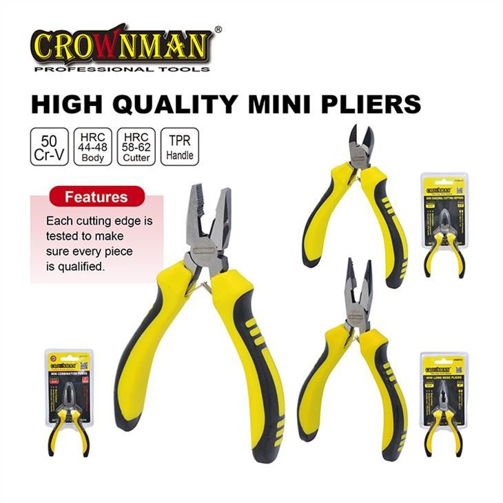 Industrial Cr-V Material Mini. Pliers