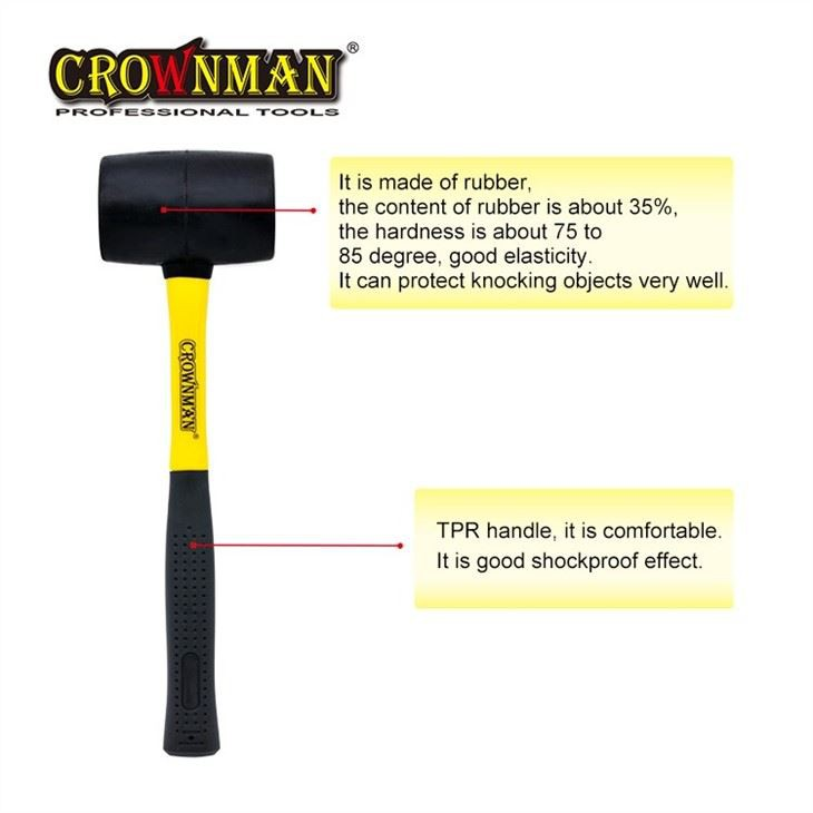 CROWNMAN Rubber Mallet