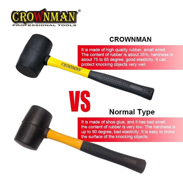 CROWNMAN Rubber Mallet