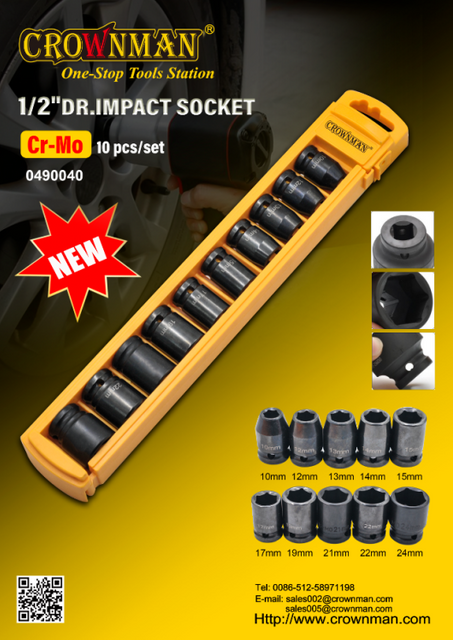 1/2" Dr. Professional Impact Socket