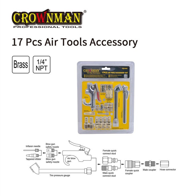 17PCS Air Tools Accessory Set