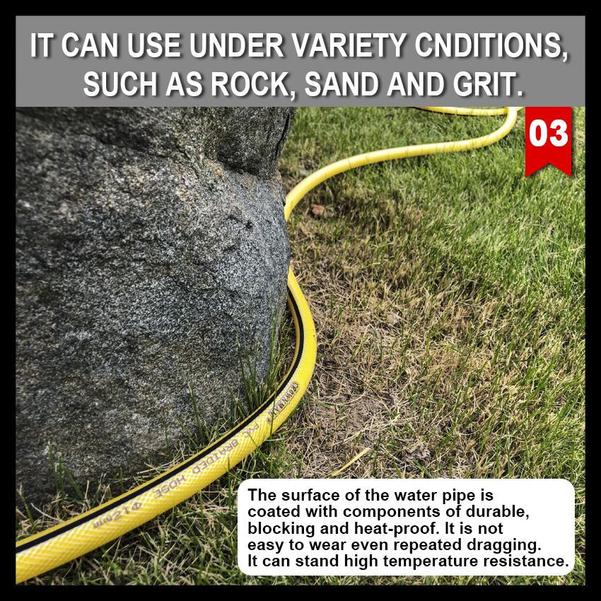 PVC Braided Garden Hose Set (10)