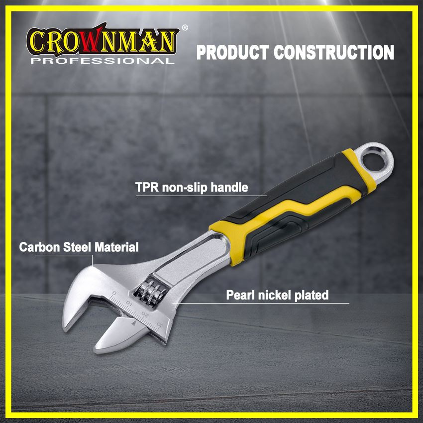 Adjustable wrench with TPR handle (8)