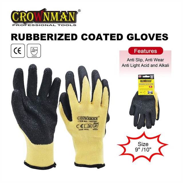 Rubberized Coated Gloves With CE Certificate