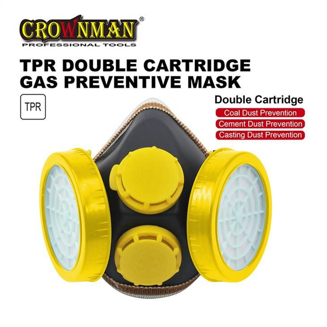 Double Cartridge Filter Mask Anti Gas