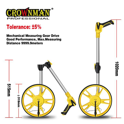 Zozen Measuring Wheel In Feet And Inches, Scalable Length 40in, 4 - View #8