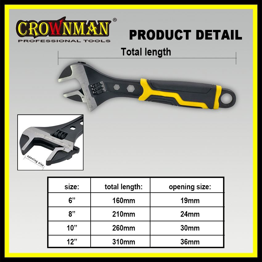 Professional Adjustable wrench (6)