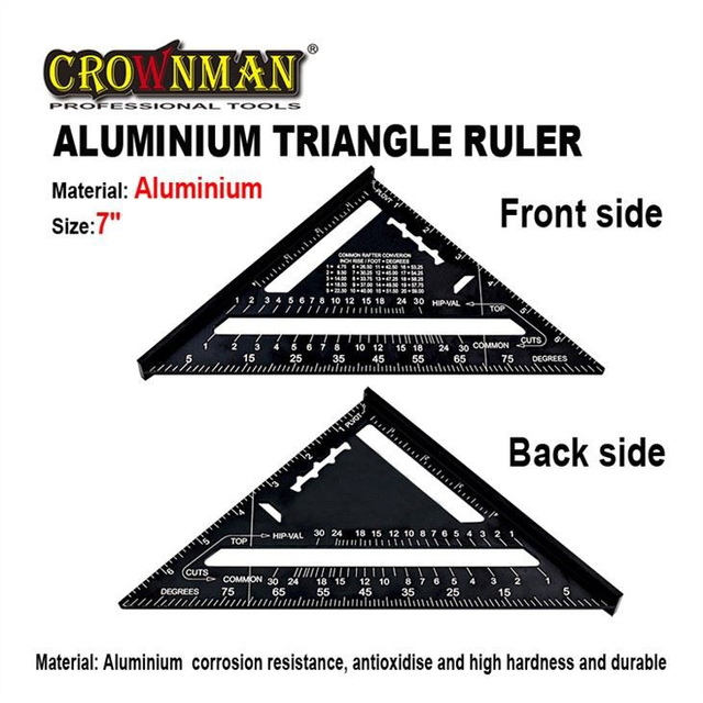 Aluminium Triangle Ruler