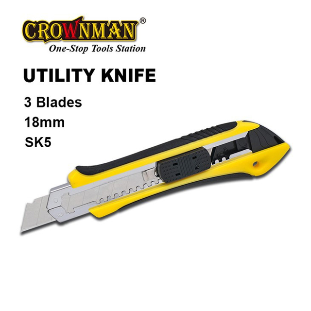 Utility Knife With Additional 3 Blades