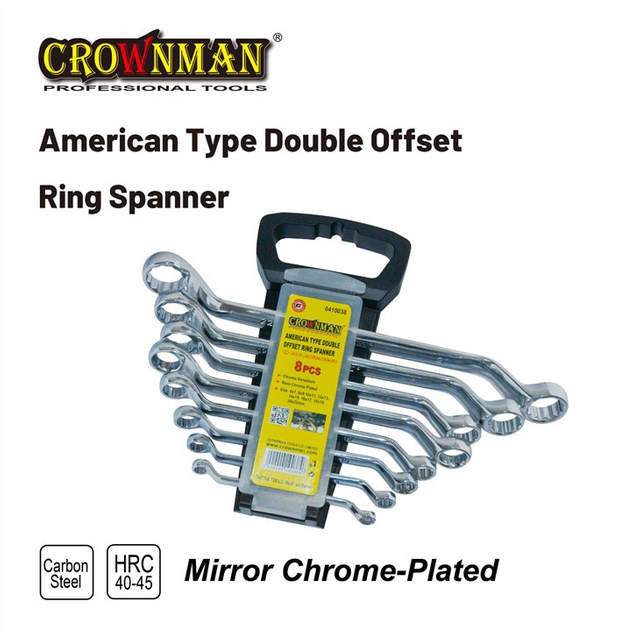 American Type Double Off-Set Ring Spanner Set