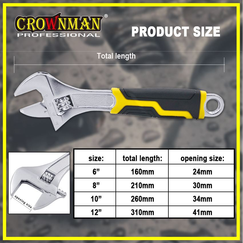 Adjustable wrench with TPR handle (7)