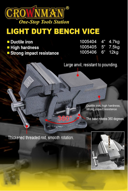 Light Duty Bench Vice