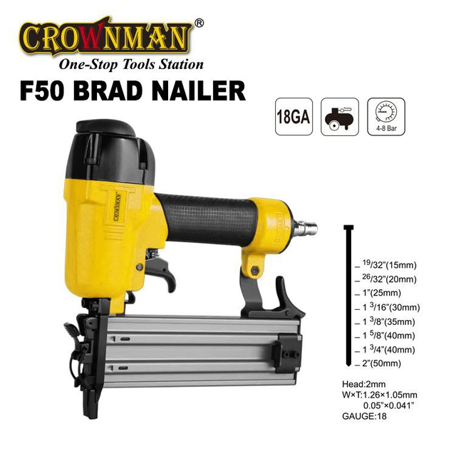 CROWNMAN F50 Air Brad Nailer