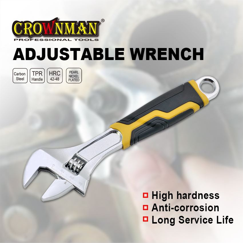 Adjustable wrench with TPR handle (6)