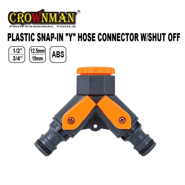 Plastic Snap-In Y Hose Connector