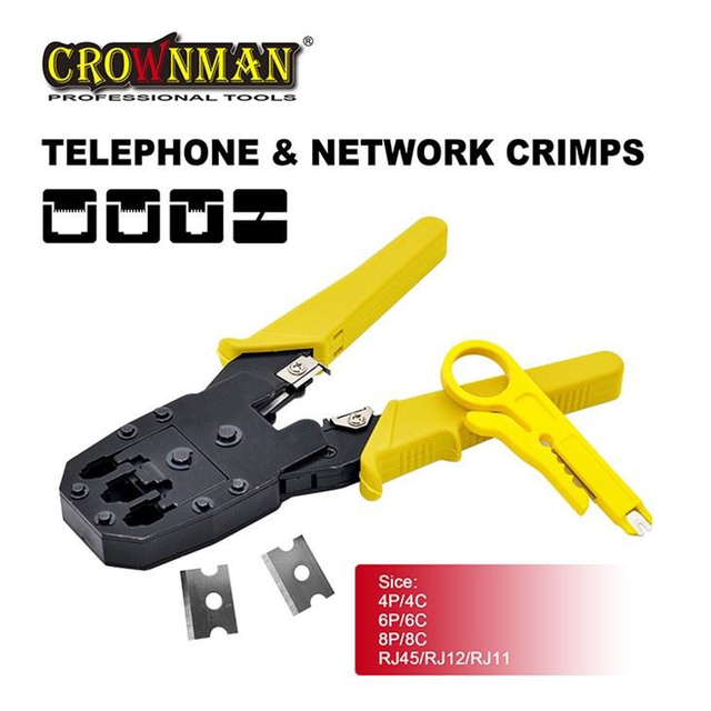 Multi Purpose Telephone And Network Crimps