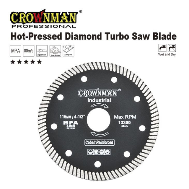 Hot-Pressed Diamond Turbo Saw Blade