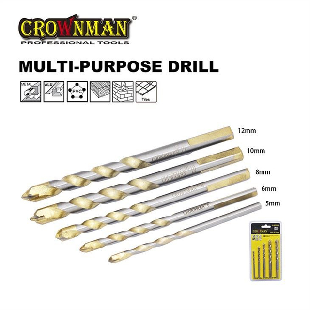 5PCS Multi Purpose Drill Bit SET